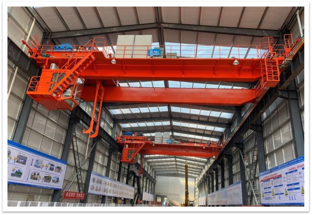 中鐵三局廣州地鐵QD25T/16T渣土橋式起重機