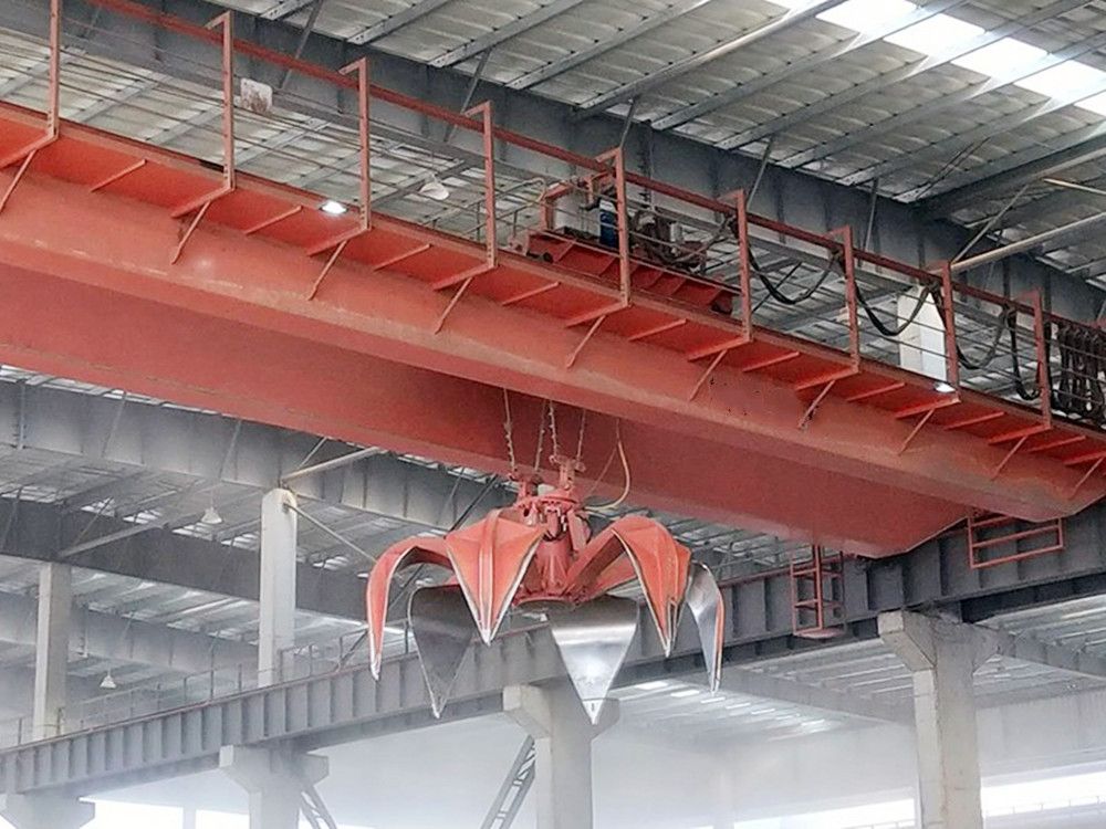 陜西咸陽抓斗橋式起重機、抓斗吊機、抓斗天車廠家銷售、安裝維修
