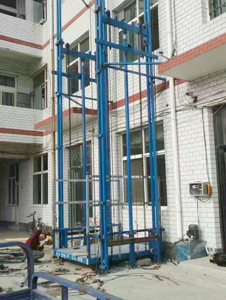 陜西升降機、液壓鏈條導軌式升降機、升降平臺