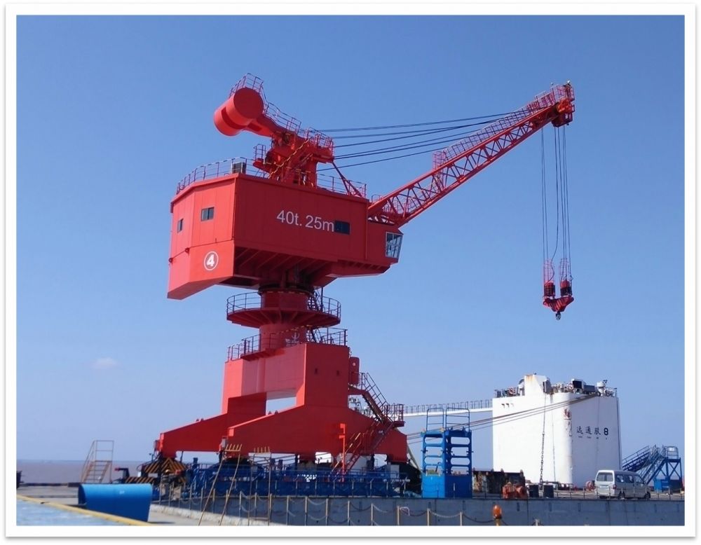 南通中遠重工Q4025吊鉤/電磁兩用門座機