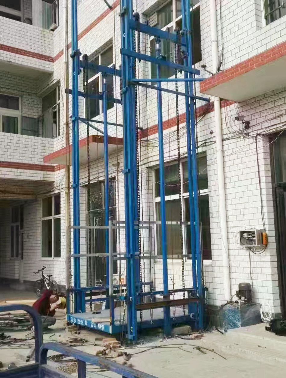 達州市鏈條導軌升降機、升降貨梯、液壓提升機廠家銷售
